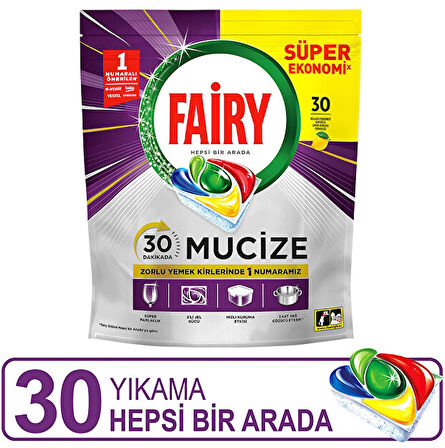 Fairy Mucize Bulaşık Makinesi Deterjanı Kapsülü 30 Yıkama