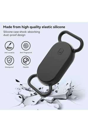 CaseOnn Galaxy SmartTag 2 Kılıf Evcil Hayvan İçin Boyun Tasma Aparatı Siyah