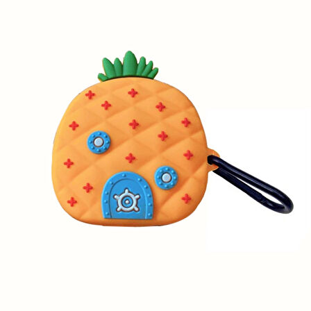 CaseOnn Samsung Galaxy Buds 2 Pro Kılıf Karakter Figürlü Ananas Ev