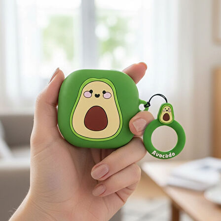 CaseOnn Samsung Galaxy Buds 2 Pro Kılıf Karakter Figürlü Avokado