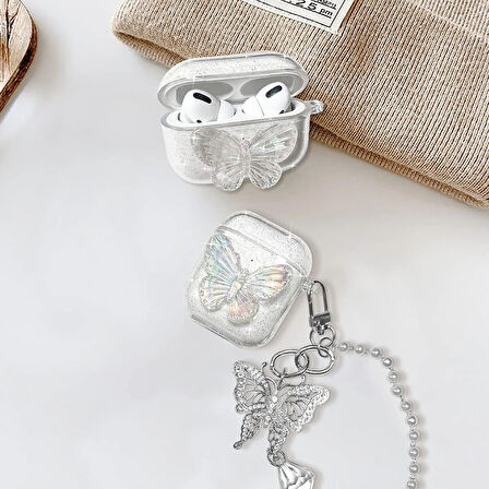 CaseOnn Samsung Galaxy Buds 3 FE Kılıf Işıltılı Kalp