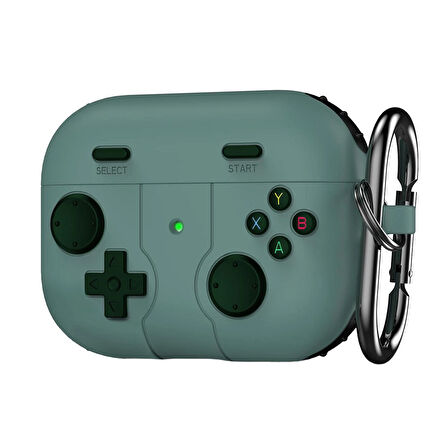 CaseOnn Samsung Galaxy Buds 3 FE Kılıf Retro GamePad Yeşil