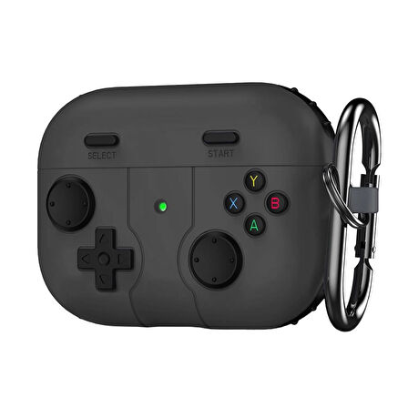 CaseOnn Samsung Galaxy Buds 3 FE Kılıf Retro GamePad Siyah