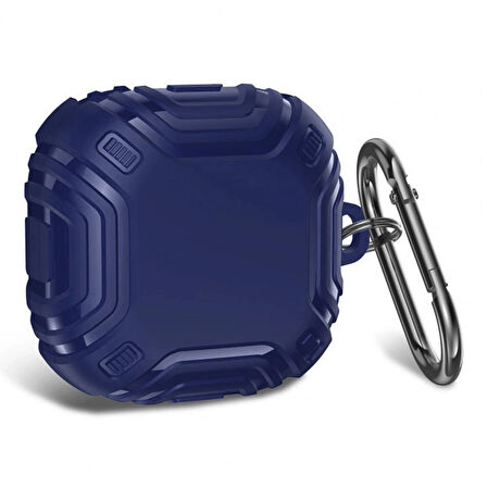 CaseOnn Samsung Galaxy Buds Live - Buds Pro Kılıf Darbe Emici Silikon Lacivert