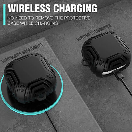 CaseOnn Samsung Galaxy Buds Live - Buds Pro Kılıf Darbe Emici Silikon Lacivert