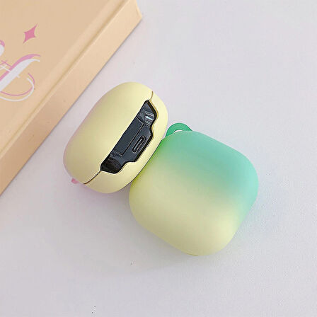 CaseOnn Samsung Galaxy Buds 2 - Buds 2 Pro Kılıf Duo Aurora Koruma Mavi Pembe