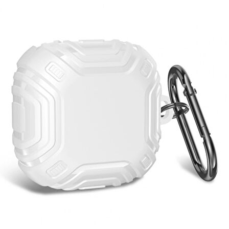 CaseOnn Samsung Galaxy Buds FE - Buds Core Kılıf Darbe Emici Silikon Beyaz