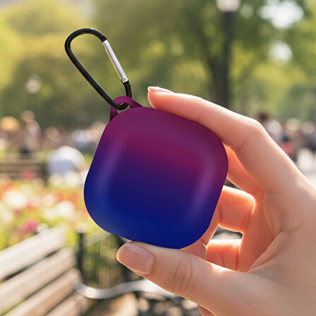 CaseOnn Samsung Galaxy Buds FE - Buds Core Kılıf Duo Aurora Koruma Mor Mavi