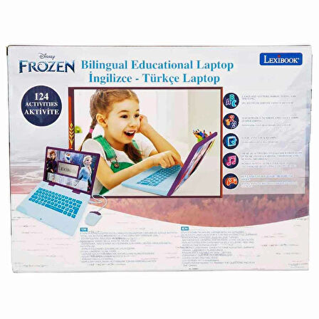 Eğitici Dizüstü LCD Ekran Disney Frozen İngilizce Türkçe Laptop