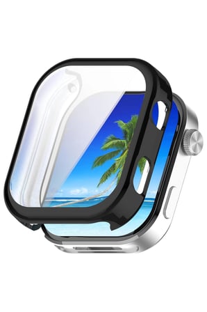 Xiaomi Redmi Watch 6 Kılıf Ekran Korumalı 360 Tam Koruma Siyah