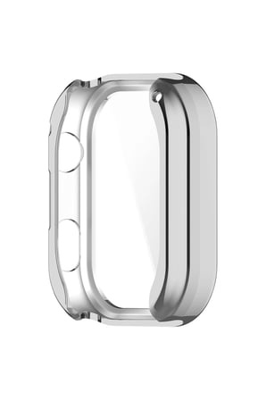 Xiaomi Redmi Watch 6 Kılıf Ekran Korumalı 360 Tam Koruma Gümüş