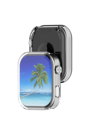 Xiaomi Redmi Watch 6 Kılıf Ekran Korumalı 360 Tam Koruma Şeffaf