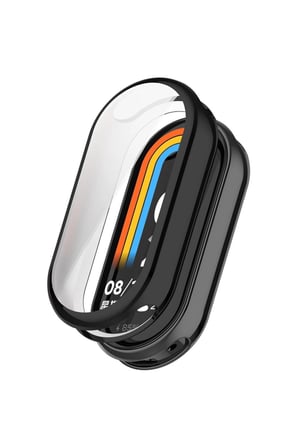 Xiaomi Smart Band 10 Kılıf Ekran Korumalı 360 Tam Koruma Siyah