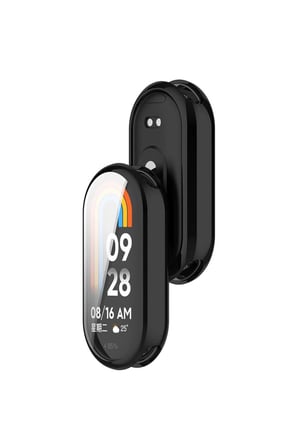 Xiaomi Smart Band 10 Kılıf Ekran Korumalı 360 Tam Koruma Siyah