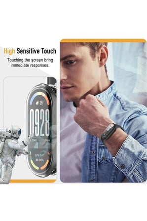 Xiaomi Smart Band 10 Kılıf Ekran Korumalı 360 Tam Koruma Şeffaf