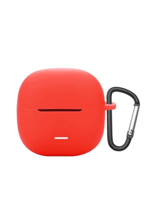 Xiaomi Redmi Buds 8 Lite Kılıf Askı Aparatlı Mat Silikon Kırmızı