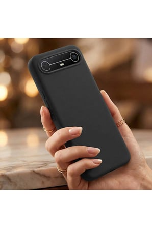 CaseOnn Tecno Spark Slim 5G Kılıf Esnek Yumuşak Mat Silikon Siyah