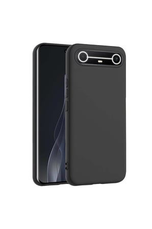 CaseOnn Tecno Spark Slim 5G Kılıf Esnek Yumuşak Mat Silikon Siyah