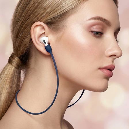 CaseOnn Xiaomi Redmi Buds 6 Active Manyetik Boyun Askısı Kulaklık Tutucu İp Lacivert