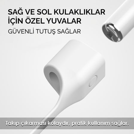 CaseOnn Huawei FreeBuds SE 2 / SE 3 Manyetik Boyun Askısı Kulaklık Tutucu İp Siyah