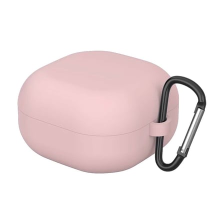 CaseOnn Galaxy Buds 4 Pro Kılıf Askı Aparatlı Mat Silikon Pembe