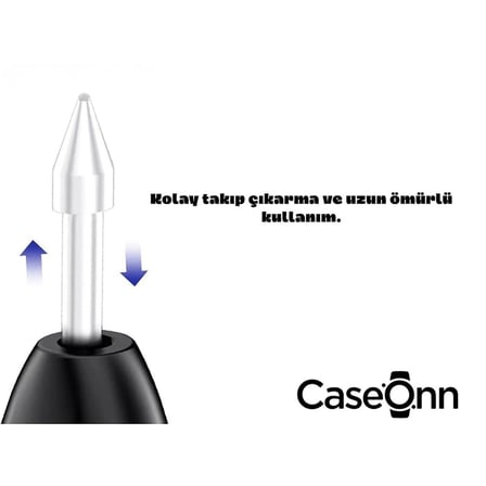 Galaxy S24 Ultra S Pen Kalem Ucu 5 Adet Beyaz (Ürün Kalem DEĞİLDİR)