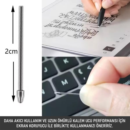 Galaxy Tab S10 Plus X820 Titanyum Alaşımlı Metal S Pen Kalem Ucu (Ürün Kalem DEĞİLDİR)