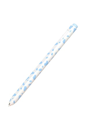 CaseOnn Huawei M-Pencil Pro Kılıf Pastel Benek Desenli Silikon Mavi (Ürün Kalem DEĞİLDİR)