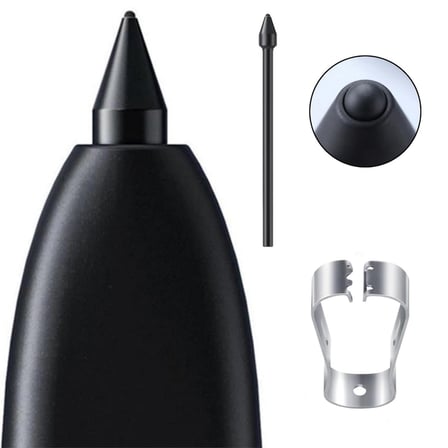 Galaxy Tab S8 X700 S Pen Silikon Soft Kalem Ucu 1 Adet Siyah (Ürün Kalem DEĞİLDİR)