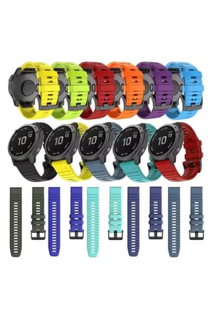 Garmin fenix 8 - 47 mm, Solar, Sapphire Kordon Silikon Quickfit Özellikli Yedek Kayış Somon