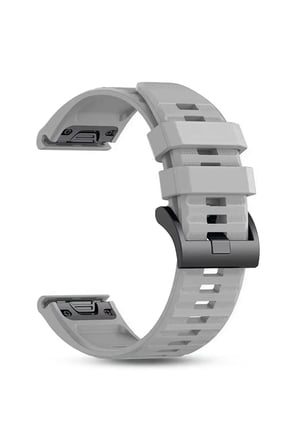 Garmin Forerunner 970 Kordon Silikon Quickfit Özellikli Yedek Kayış Gri