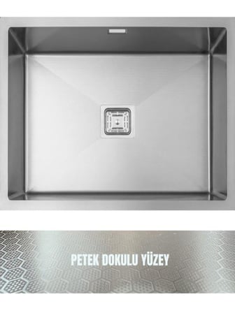 GL General Neo 50 Inox Petek Dokulu Paslanmaz Çelik Eviye