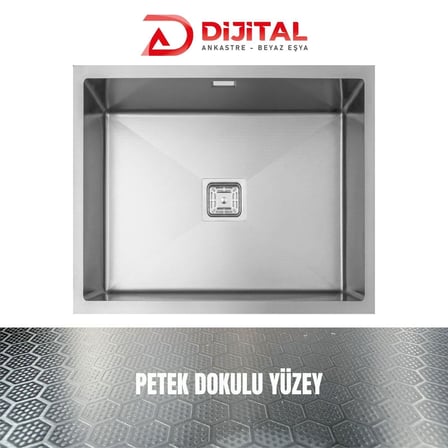 Gl General Neo 50 40X50 İnox Petek Dokulu Çelik Mutfak Eviyesi 304 Paslanmaz Çelik 1Mm