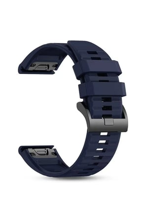 Garmin tactix 8 – 51 mm, SOLAR Kordon Silikon Quickfit Özellikli Yedek Kayış Lacivert