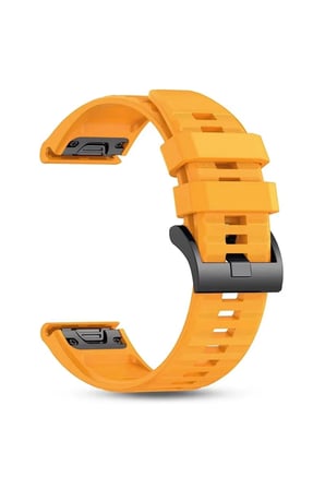 Garmin tactix 8 – 51 mm, SOLAR Kordon Silikon Quickfit Özellikli Yedek Kayış Hardal