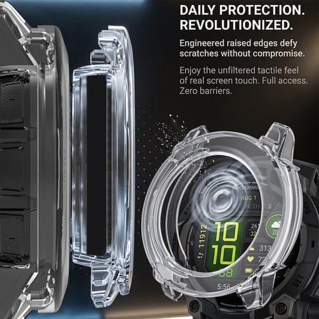 CaseOnn Garmin Instinct 3 - 50 mm AMOLED Kılıf Darbeye Dayanıklı Kasa Koruyucu Esnek Silikon Füme