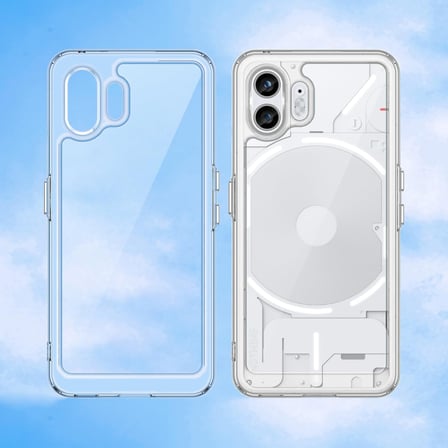CaseOnn Nothing Phone (2) Kılıf Kamera Korumalı Darbe Emici Şeffaf Arka Kapak Tam Şeffaf