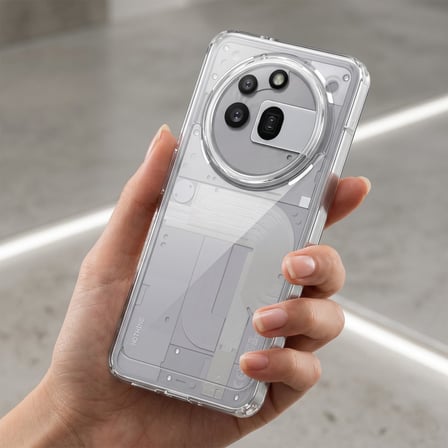 CaseOnn Nothing Phone (3a) Pro Kılıf Kamera Korumalı Darbe Emici Şeffaf Arka Kapak Tam Şeffaf