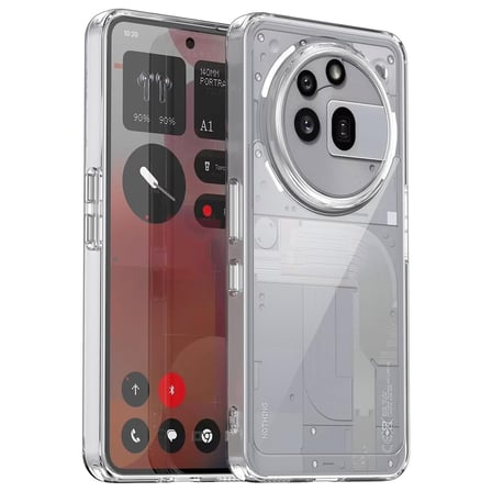 CaseOnn Nothing Phone (3a) Pro Kılıf Kamera Korumalı Darbe Emici Şeffaf Arka Kapak Tam Şeffaf