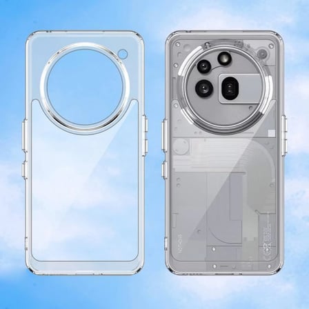 CaseOnn Nothing Phone (3a) Pro Kılıf Kamera Korumalı Darbe Emici Şeffaf Arka Kapak Tam Şeffaf