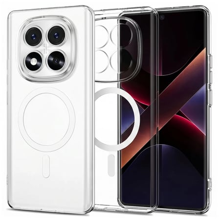 CaseOnn Xiaomi Redmi Note 14 Pro 5G Kılıf Kablosuz Şarj Özellikli Sararmaz Kristal Sert Kapak Şeffaf