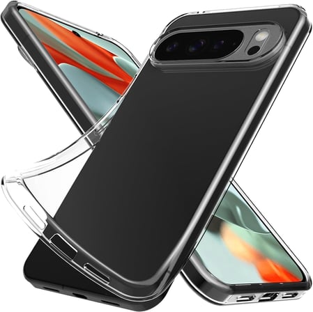 CaseOnn Google Pixel 10 Pro XL Kılıf Transparan Silikon Koruma Şeffaf