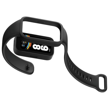 CaseOnn Xiaomi Redmi Band 3 Kordon Tam Korumalı Spor Silikon Kordon Kayış Siyah