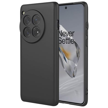 CaseOnn OnePlus 12 Kılıf Kamera Korumalı Mikrofiber Astarlı Lansman Siyah