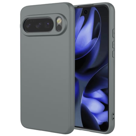 CaseOnn Google Pixel 10 Pro Kılıf Kamera Korumalı Mikrofiber Astarlı Lansman Gri