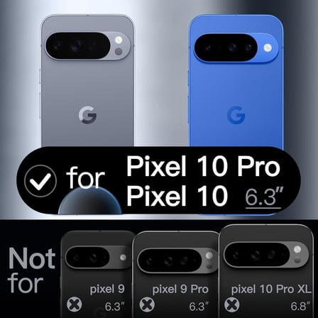 CaseOnn Google Pixel 10 Pro Kılıf Kamera Korumalı Mikrofiber Astarlı Lansman Gri