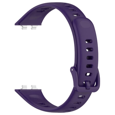 CaseOnn Huawei Band 11 Kordon Tam Korumalı Spor Silikon Kordon Kayış Mor