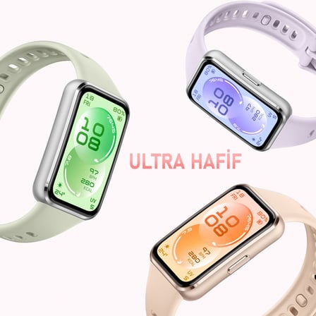 CaseOnn Huawei Band 11 Kordon Tam Korumalı Spor Silikon Kordon Kayış Mor