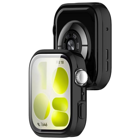 CaseOnn Huawei Watch Fit 5 Pro Kılıf Ekran Korumalı 360 Tam Koruma Siyah