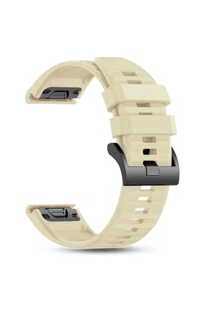 CaseOnn Garmin fenix 8 Pro – 47 mm, AMOLED Kordon Silikon Quickfit Özellikli Yedek Kayış Starlight